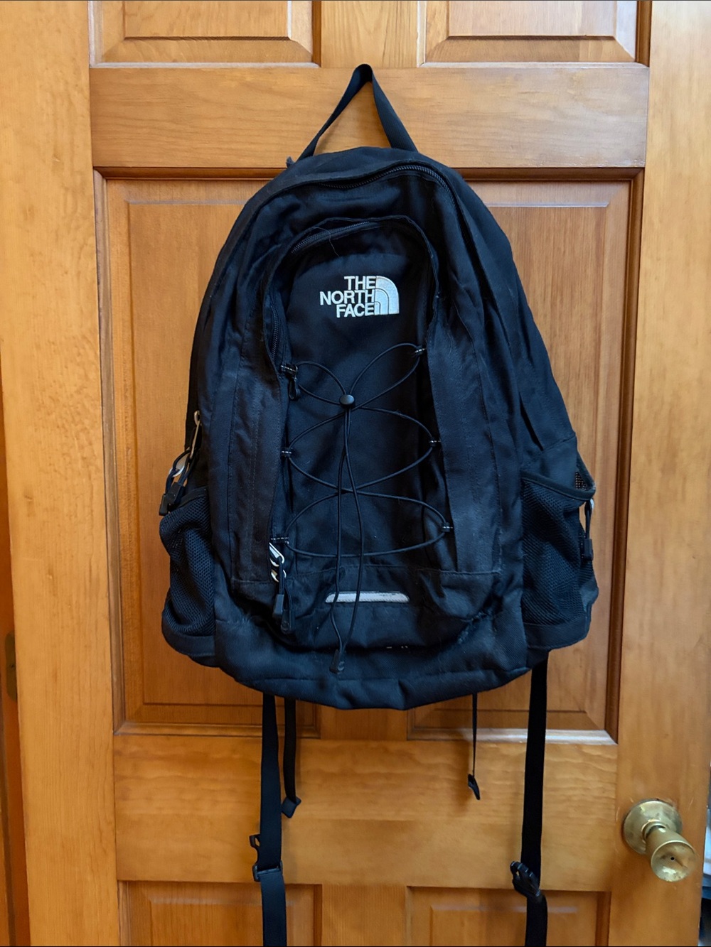 The North Face Black Men's Backpack with Front Bungee